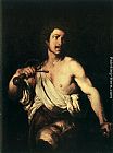 Bernardo Strozzi Famous Paintings - David with the Head of Goliath